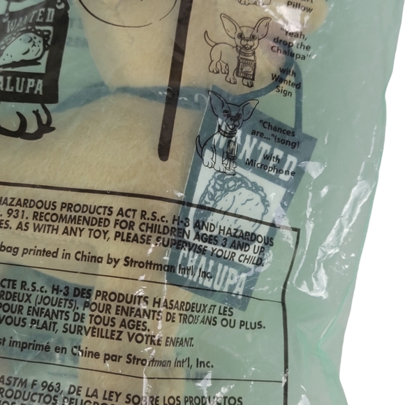 Taco Bell Talking Chihuahua Plush Toy Set of 2 - Picture 4 of 7